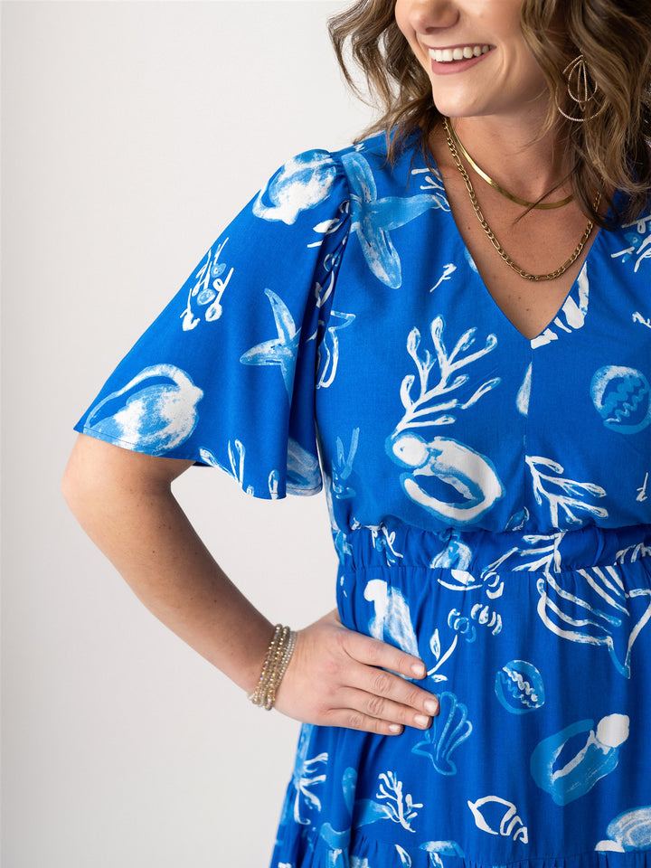 Toast to Tropics V Neck Maxi