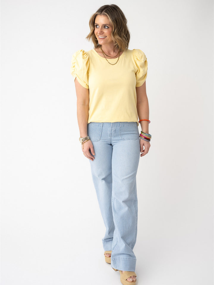 Vervet High Rise Patch'd Wide with Trouser Hem