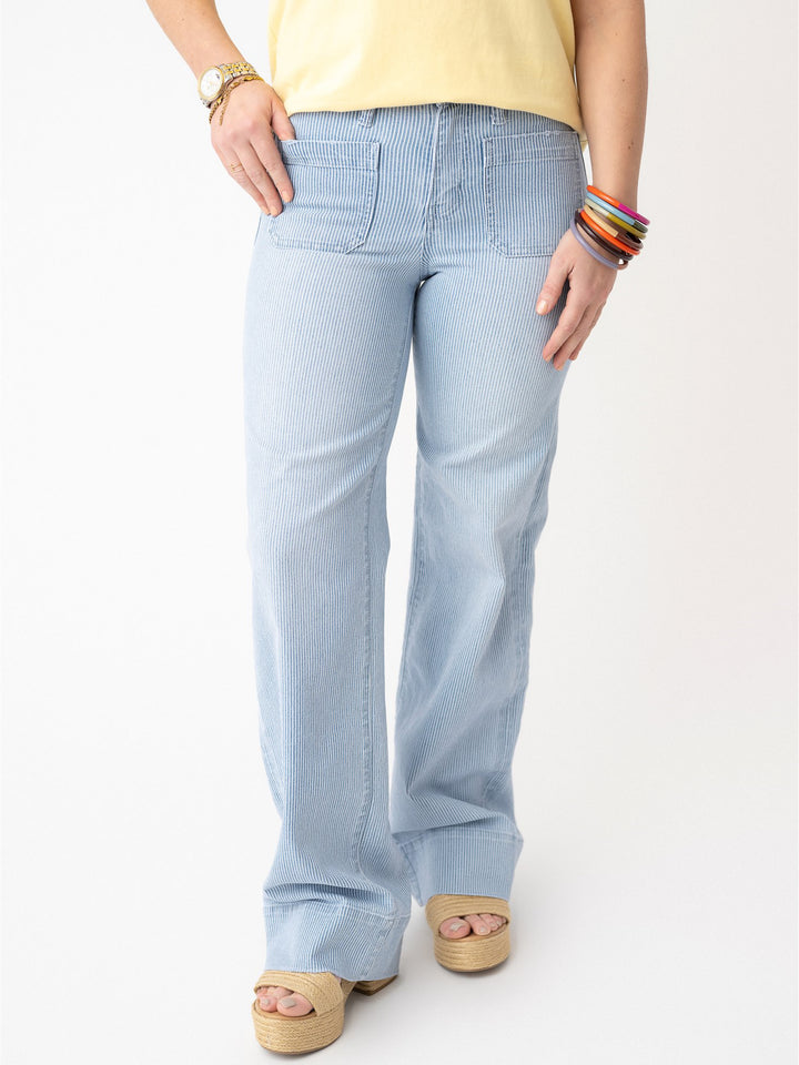 Vervet High Rise Patch'd Wide with Trouser Hem