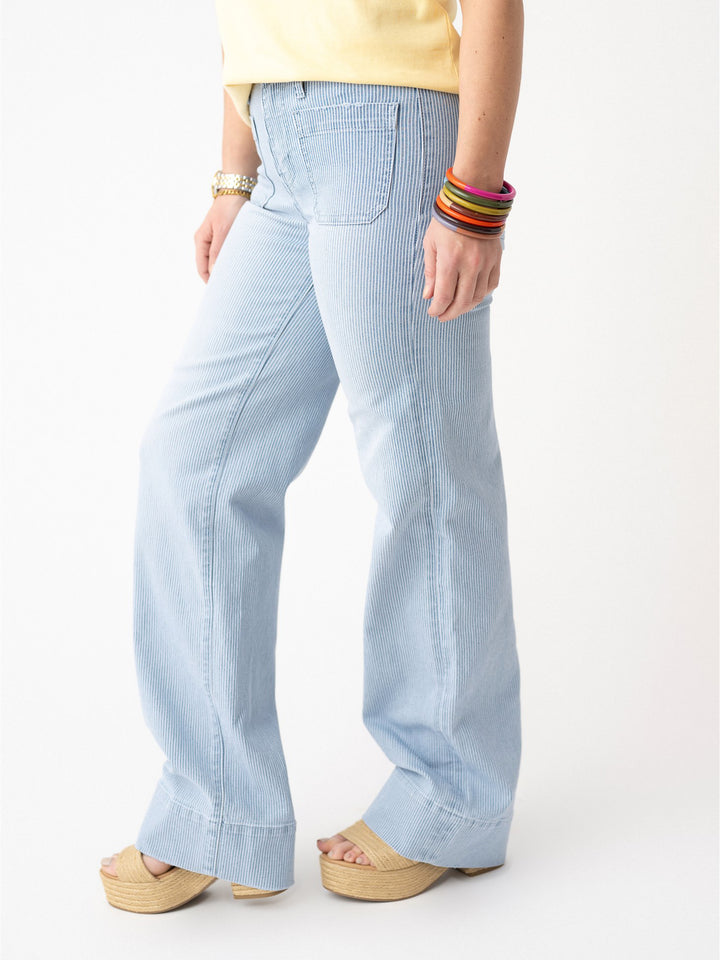 Vervet High Rise Patch'd Wide with Trouser Hem