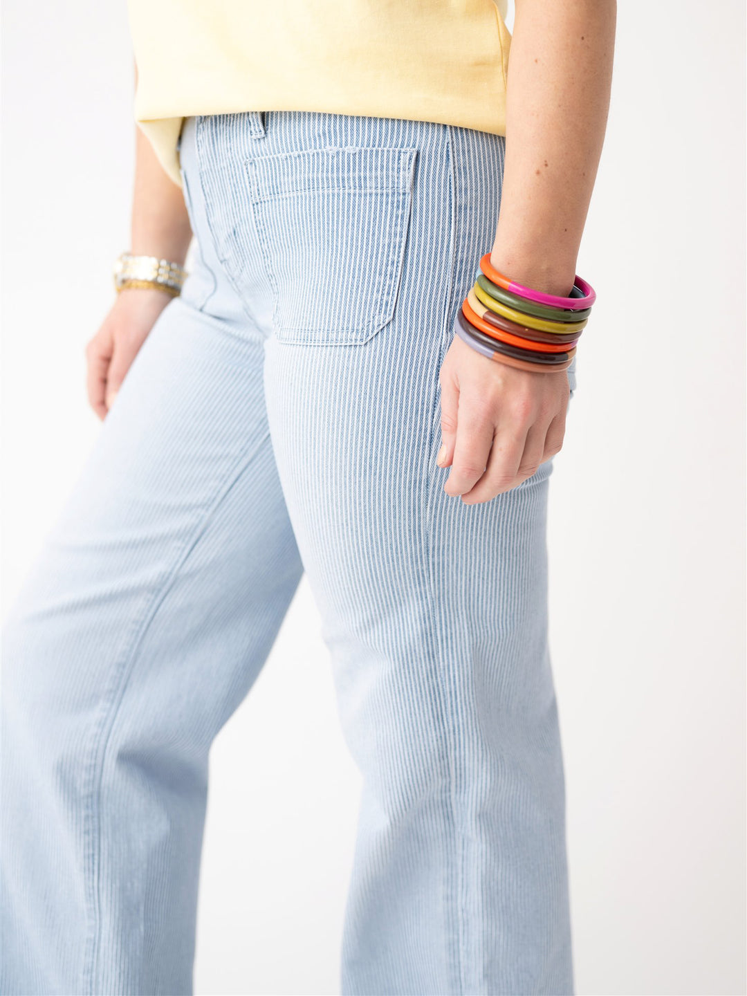 Vervet High Rise Patch'd Wide with Trouser Hem
