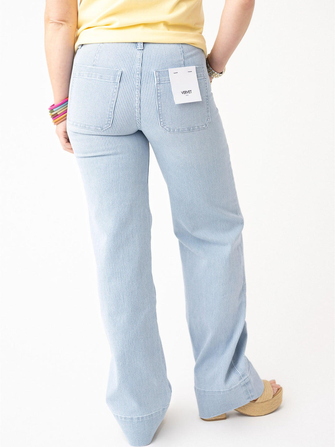 Vervet High Rise Patch'd Wide with Trouser Hem