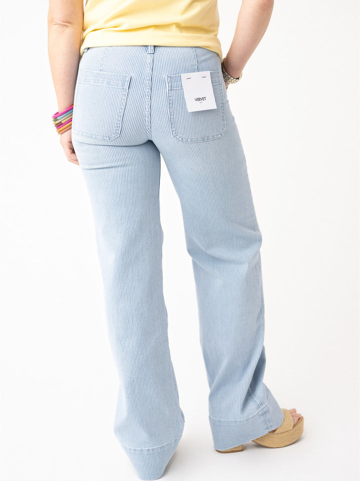 Vervet High Rise Patch'd Wide with Trouser Hem