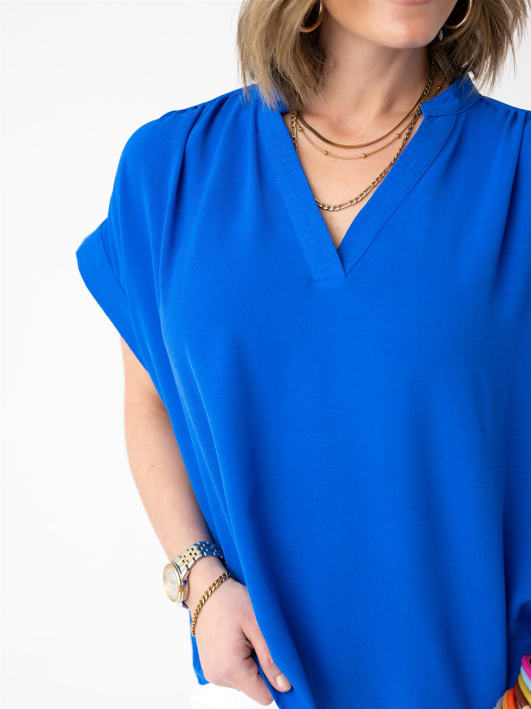 Signature V Neck Blouse