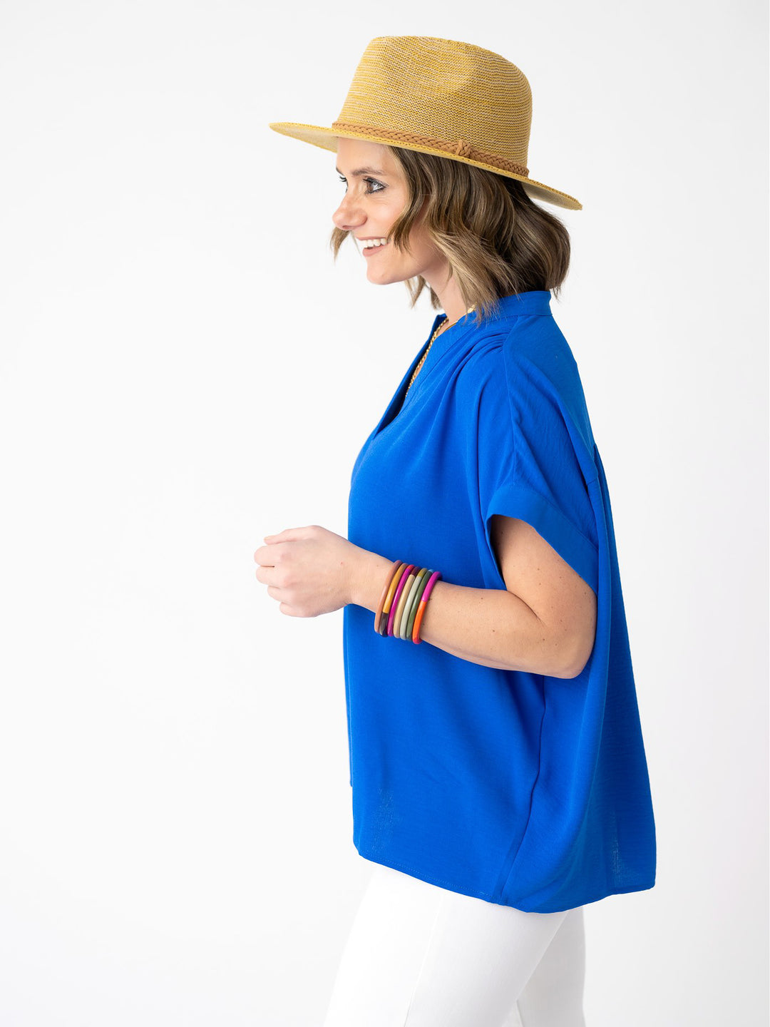 Signature V Neck Blouse