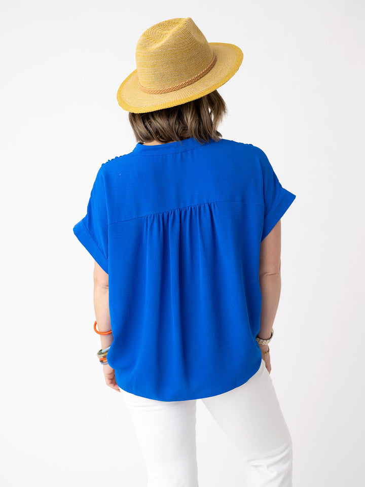 Signature V Neck Blouse