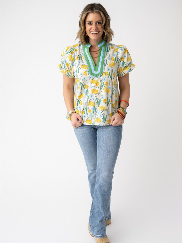 Golden Petals Top
