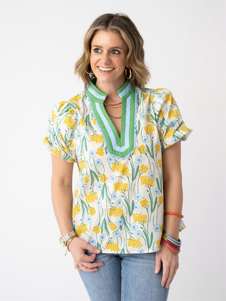 Golden Petals Top