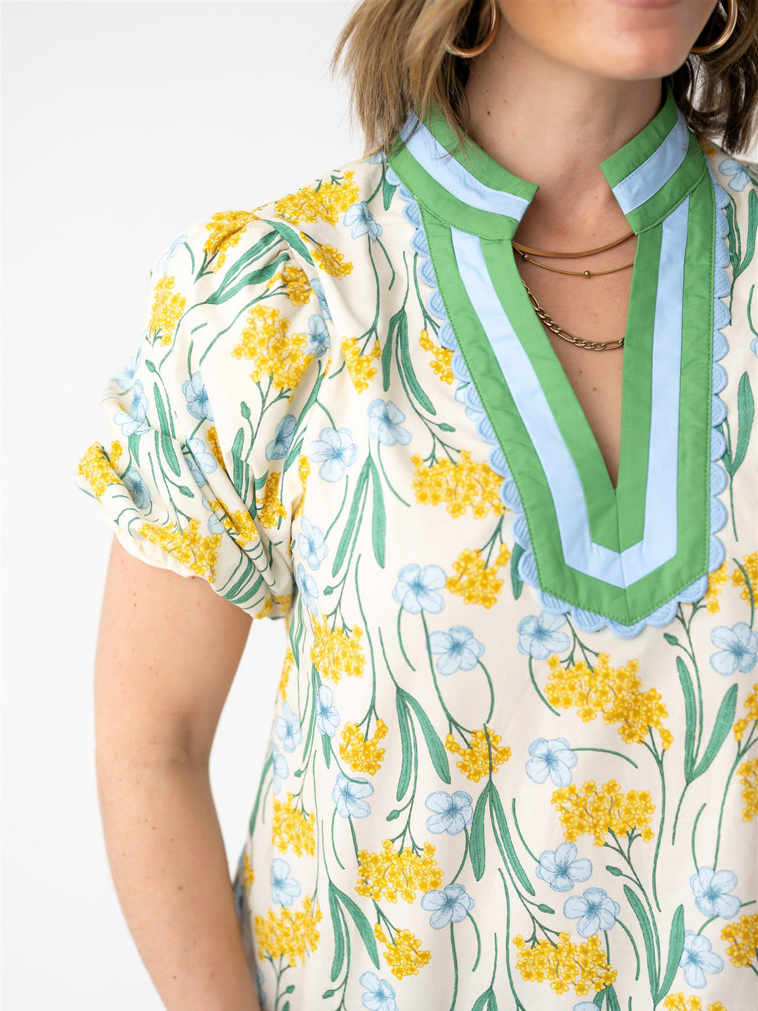 Golden Petals Top