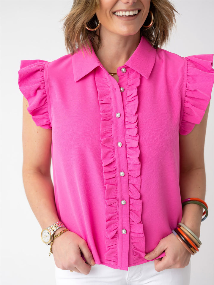 Luxe Button Detail Blouse