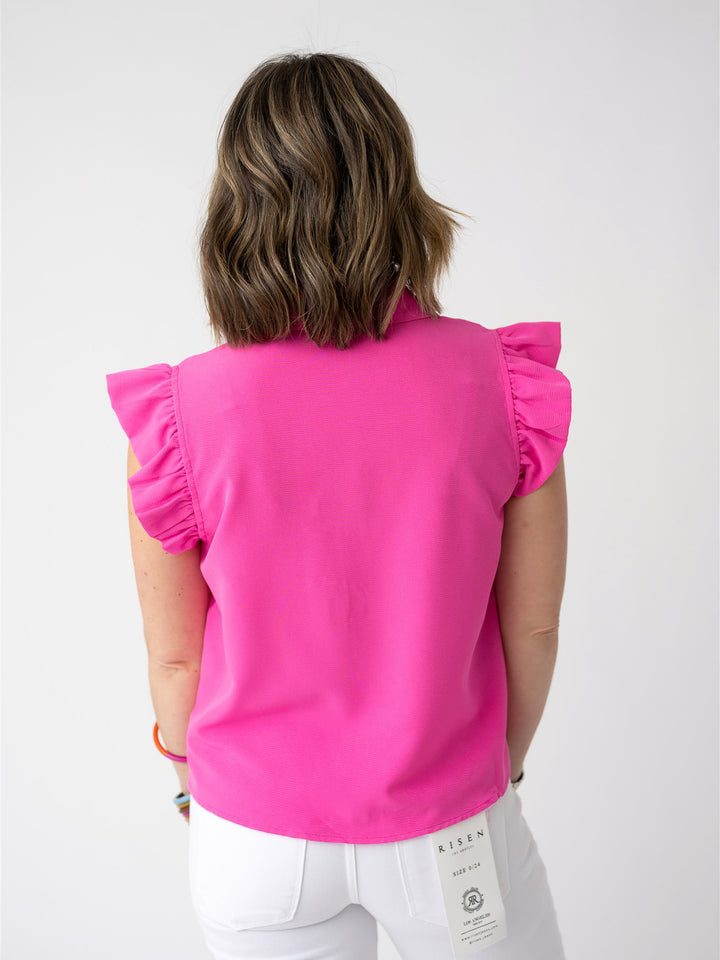 Luxe Button Detail Blouse