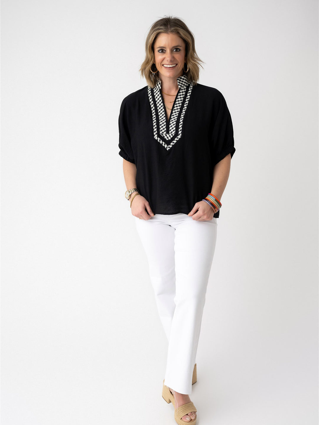 Checkmate Chic Top