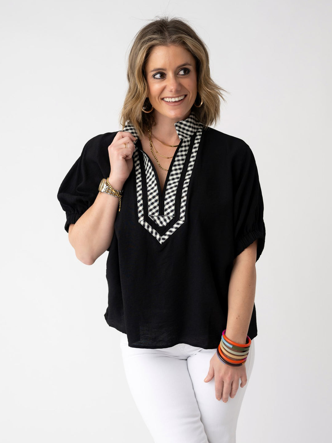 Checkmate Chic Top