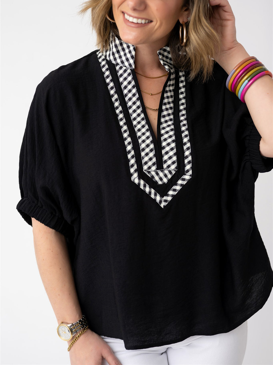 Checkmate Chic Top