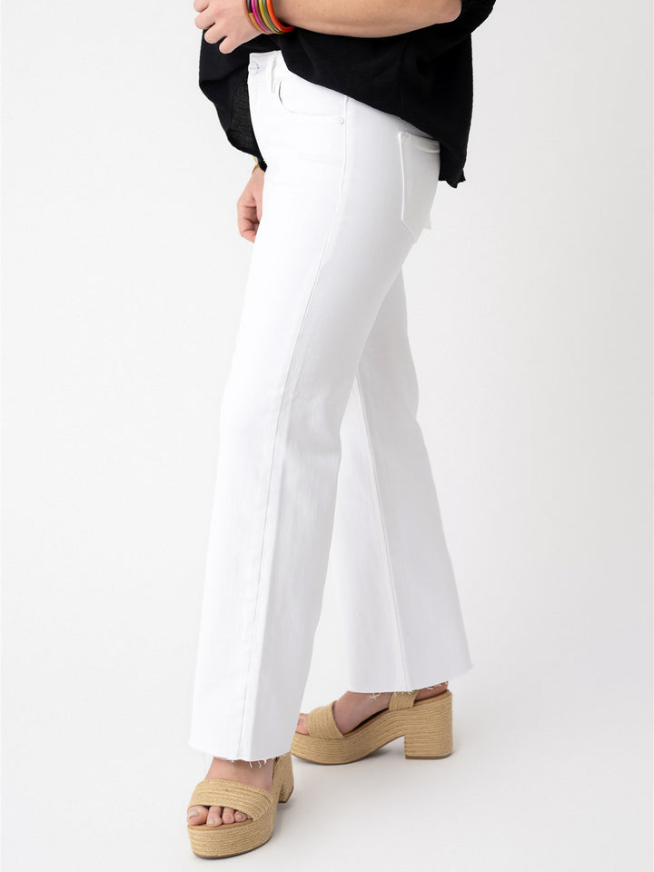 Risen TC Mid Rise Ankle Straight Raw Hem