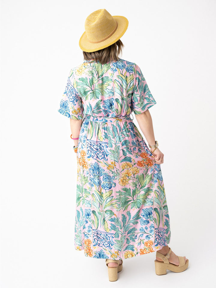 Island Breeze Long Shirt Dress