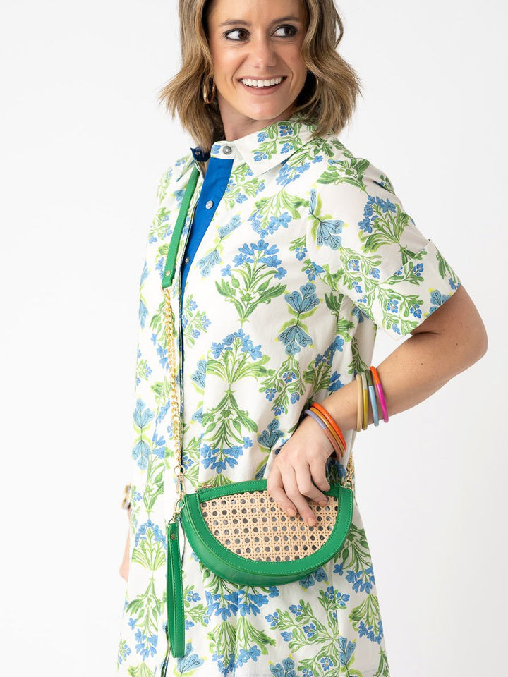 Lyra Crescent Crossbody Wristlet