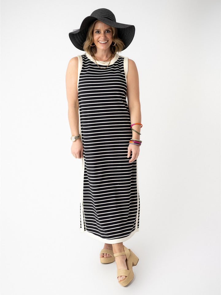 On the Horizon Sleeveless Stripe Maxi
