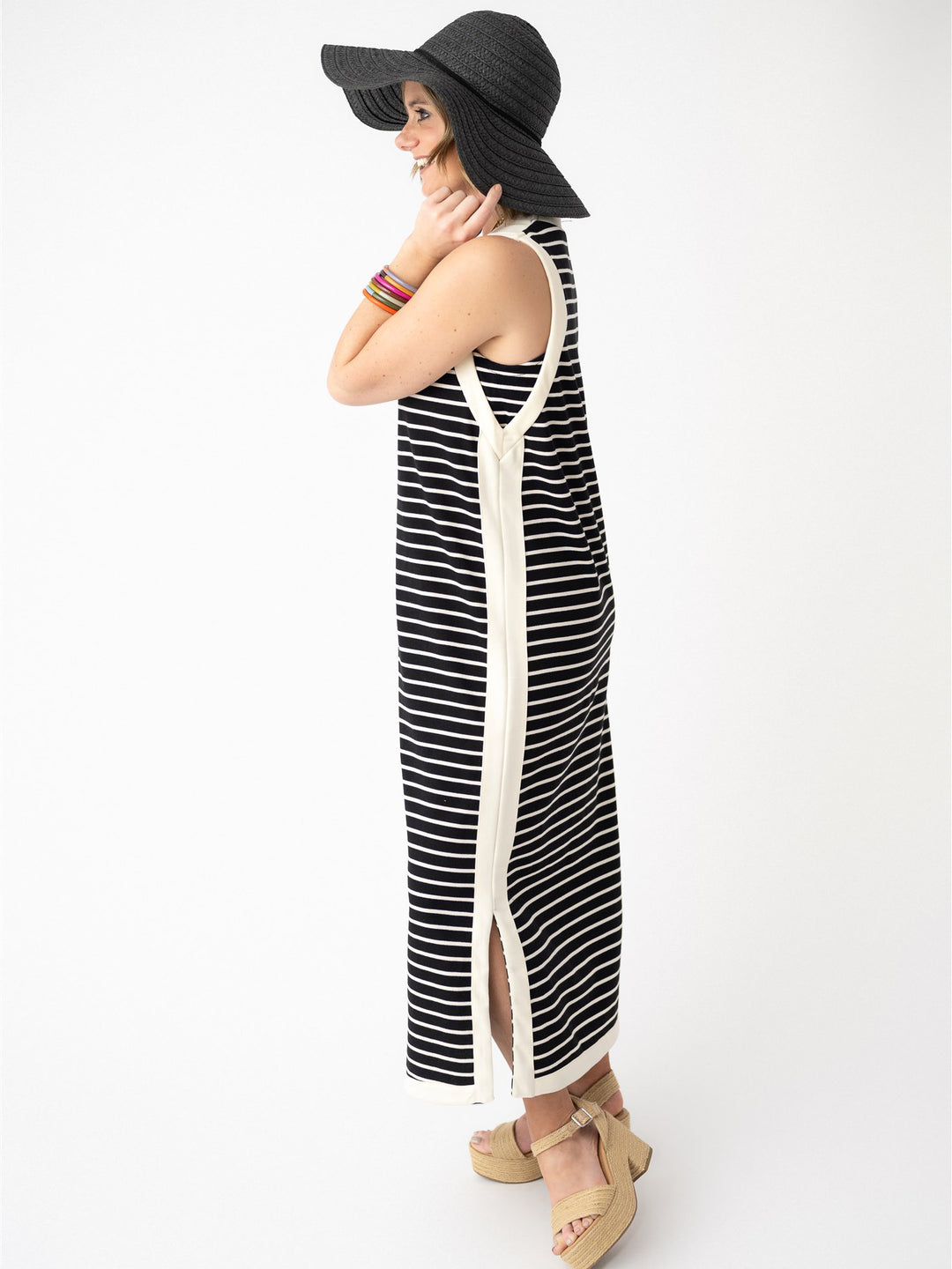 On the Horizon Sleeveless Stripe Maxi