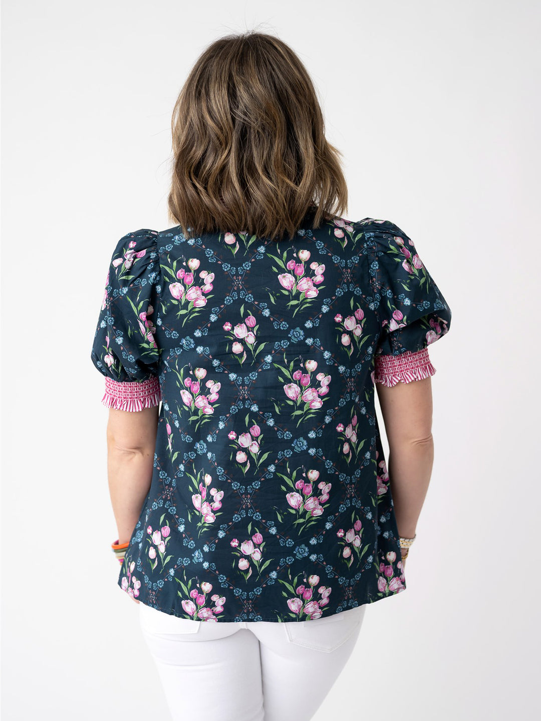 Bella Fleur Contrast Trim Blouse