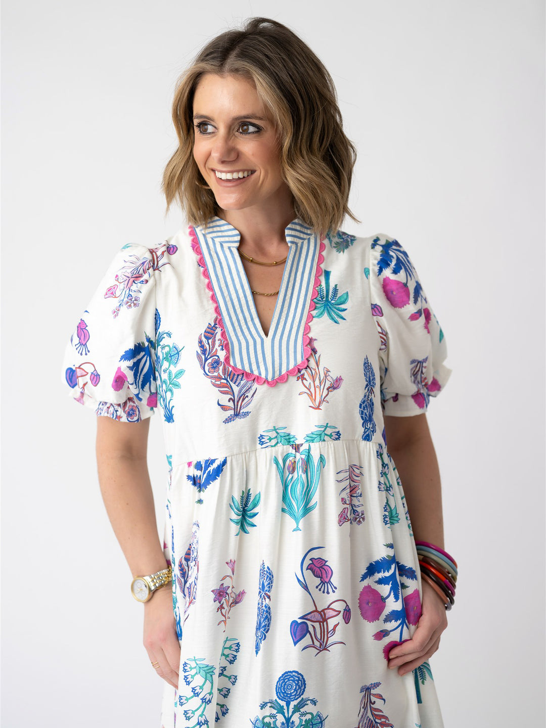 Heirloom Bloom Puff & Ruffle Dress