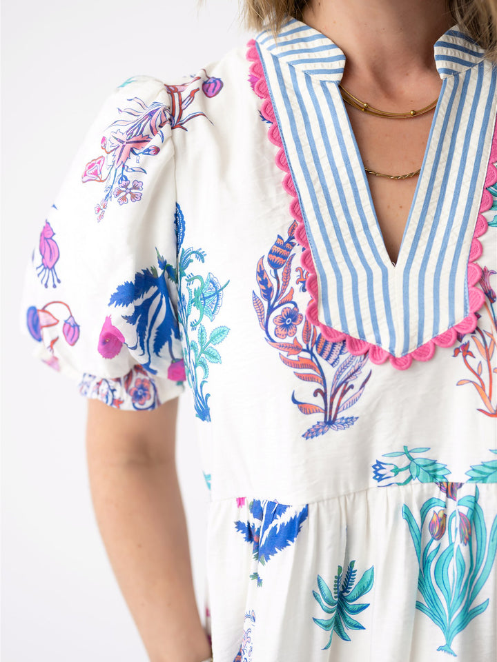 Heirloom Bloom Puff & Ruffle Dress