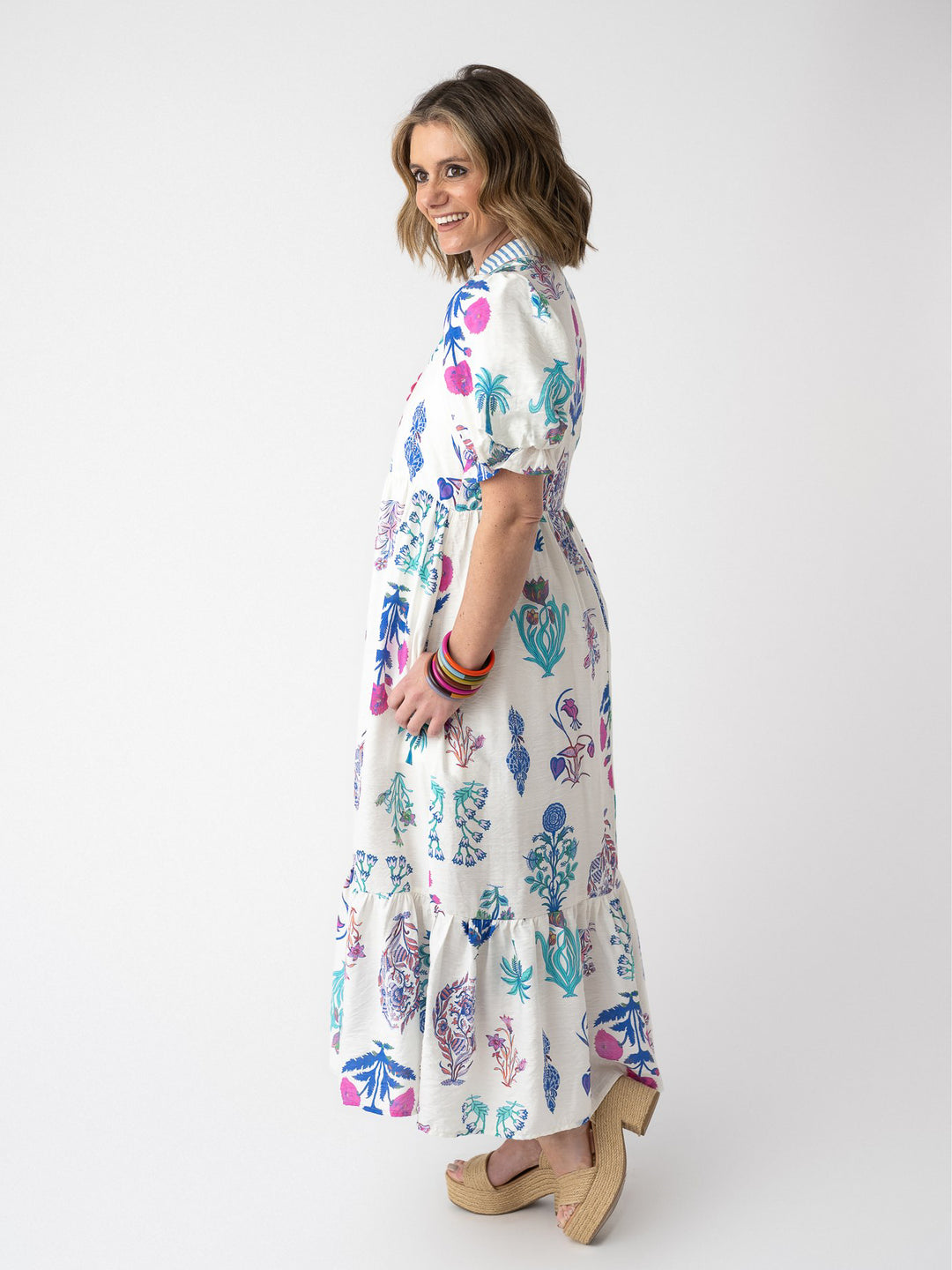 Heirloom Bloom Puff & Ruffle Dress