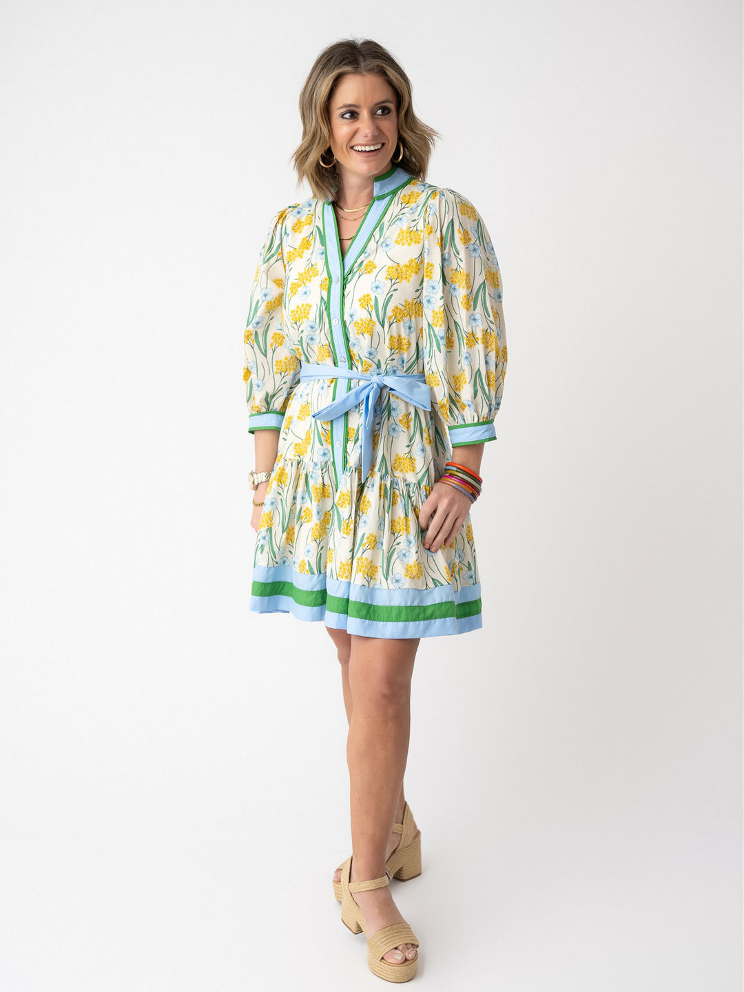 Garden Party Button Front Dress