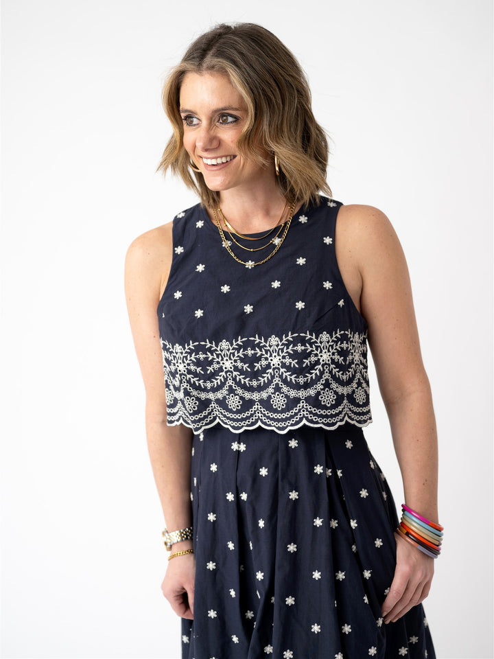 Polished Prep Eyelet Dress