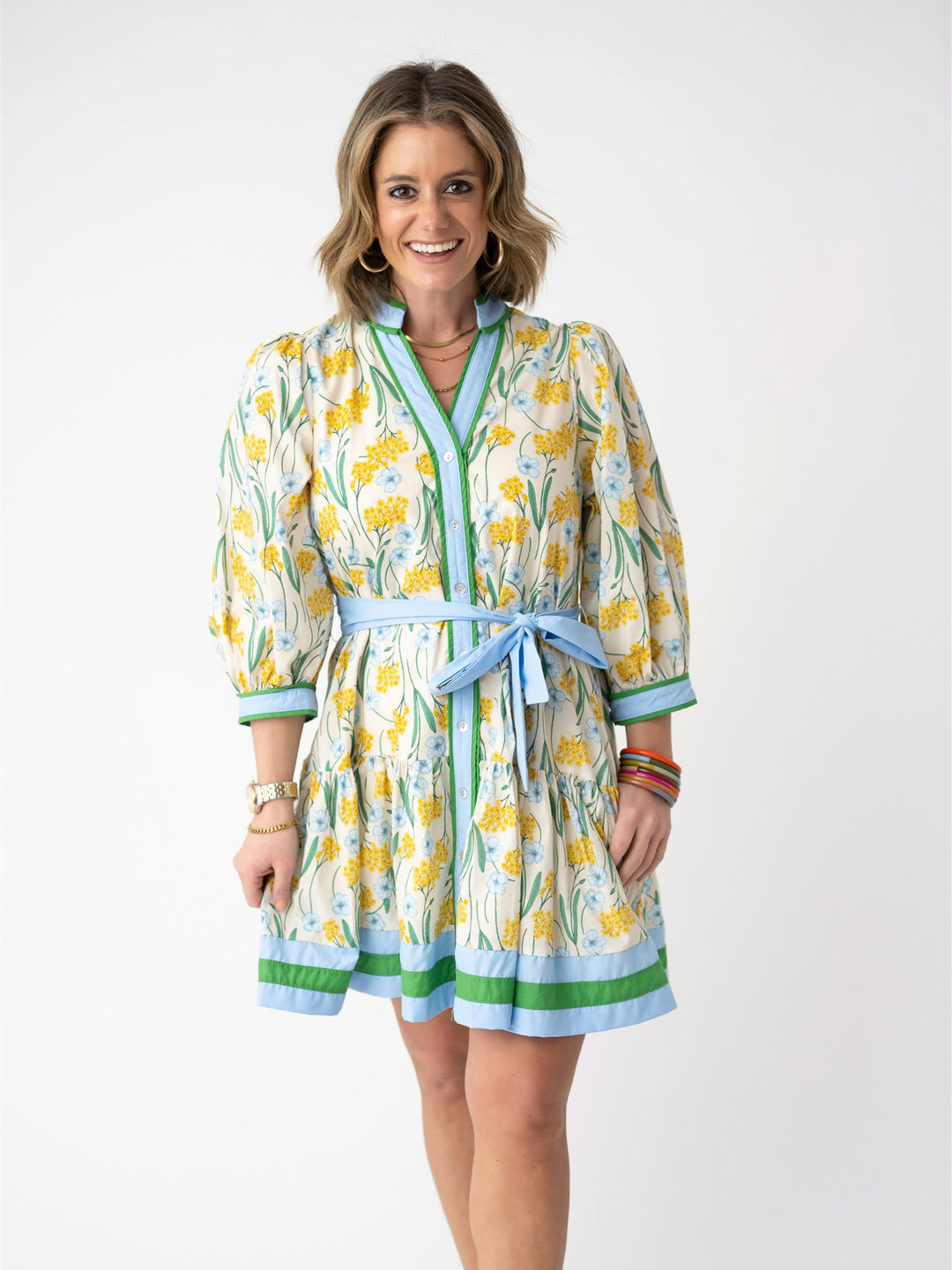 Garden Party Button Front Dress