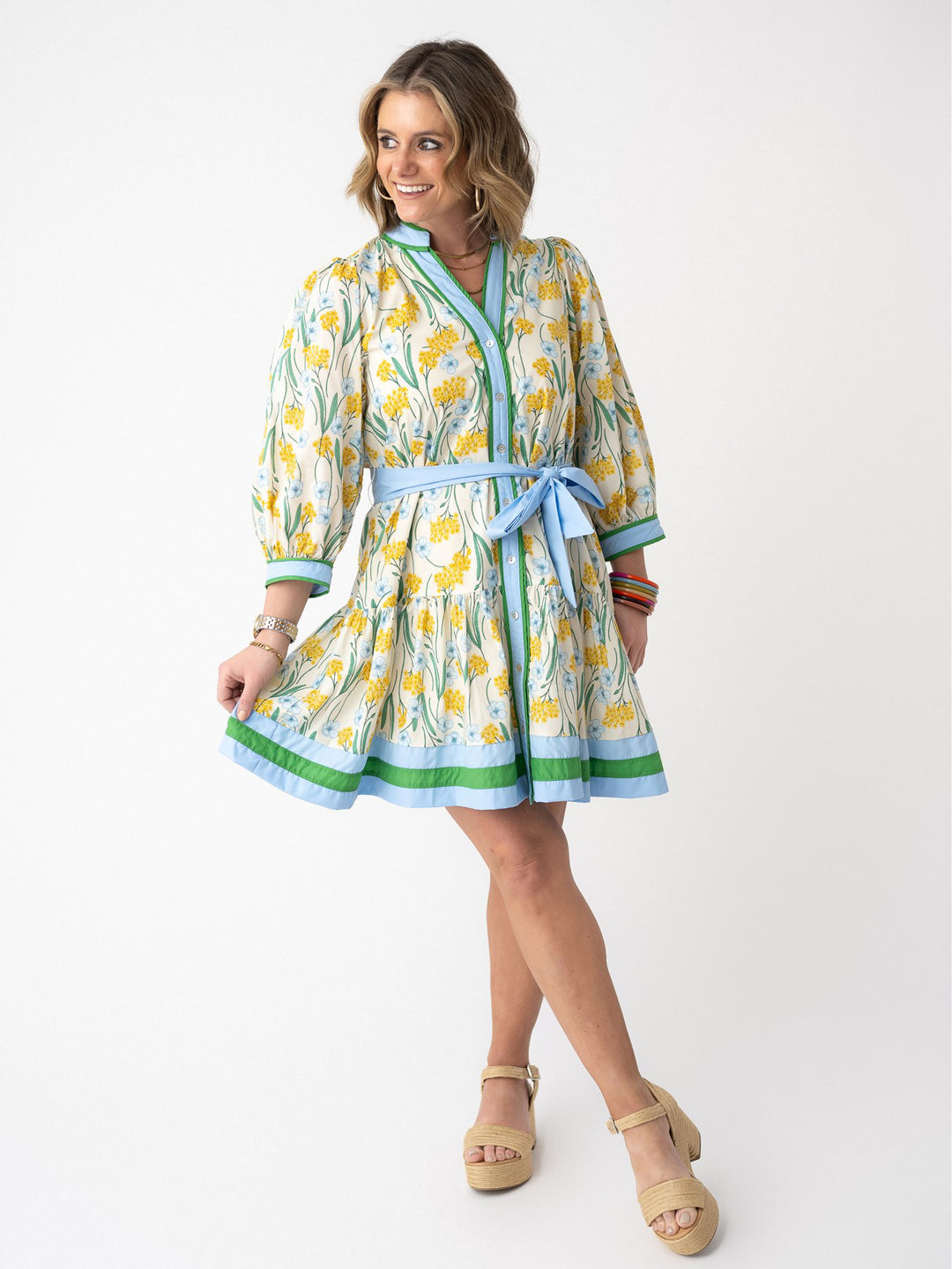 Garden Party Button Front Dress