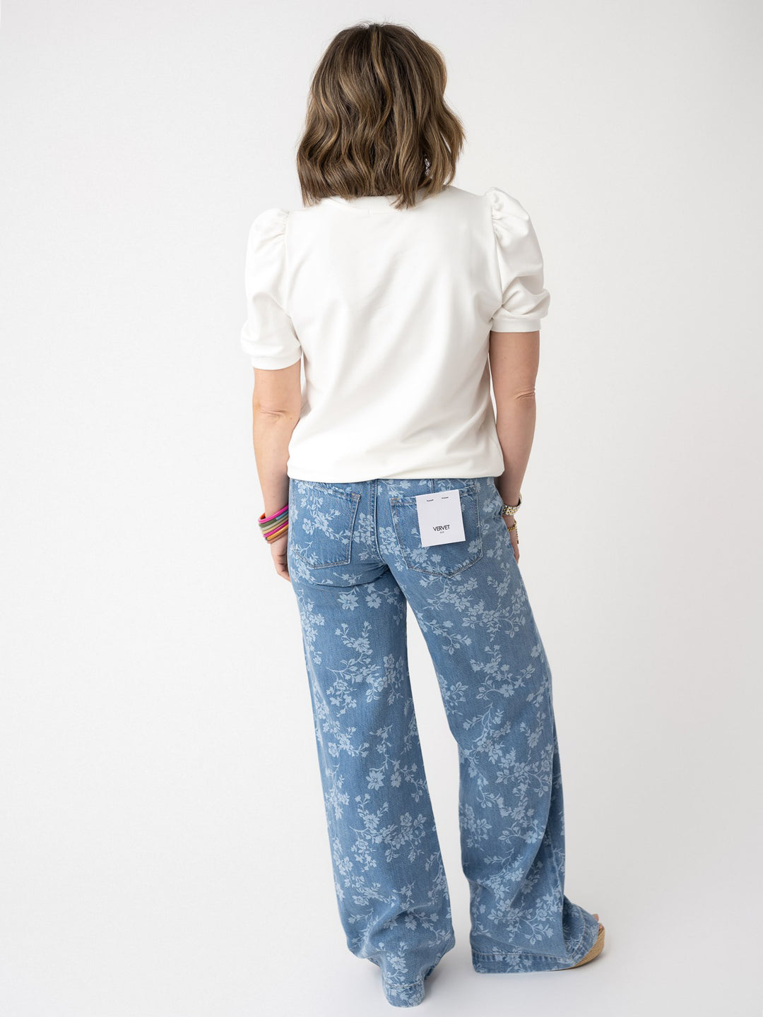 Vervet Super High Rise Drawstring with Floral