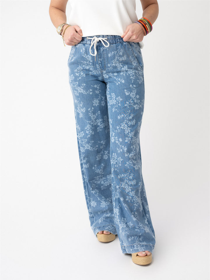 Vervet Super High Rise Drawstring with Floral