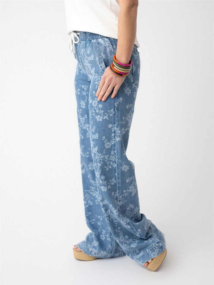 Vervet Super High Rise Drawstring with Floral