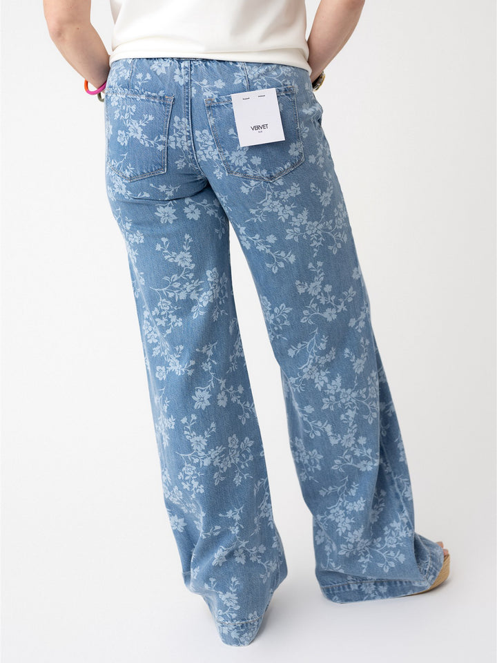 Vervet Super High Rise Drawstring with Floral