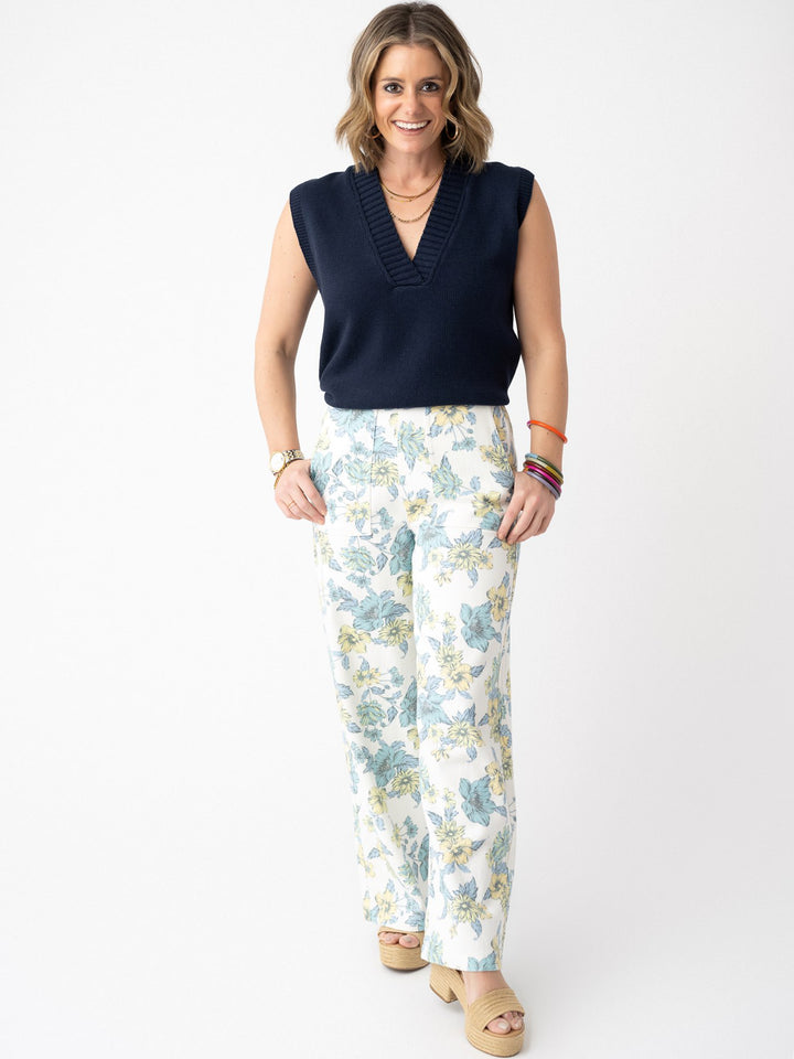 Nautical Knit Sleeveless Sweater