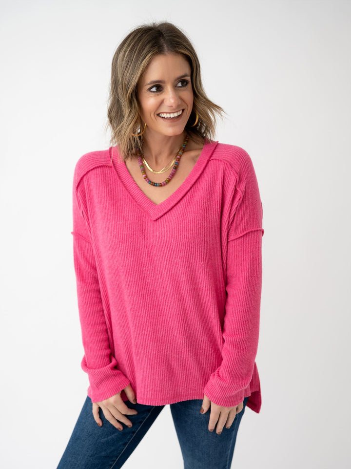 Everyday Ease V Neck Sweater