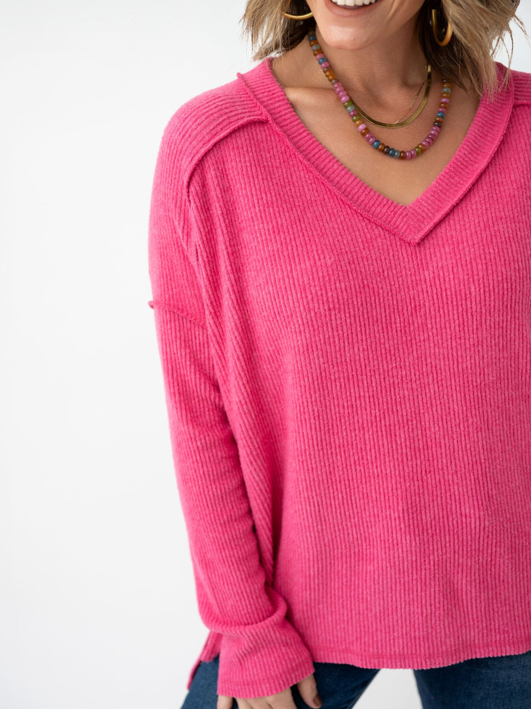 Everyday Ease V Neck Sweater
