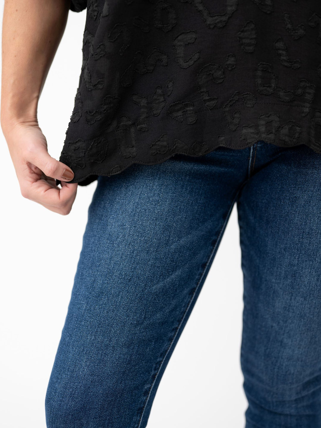 Midnight Bloom V Neck