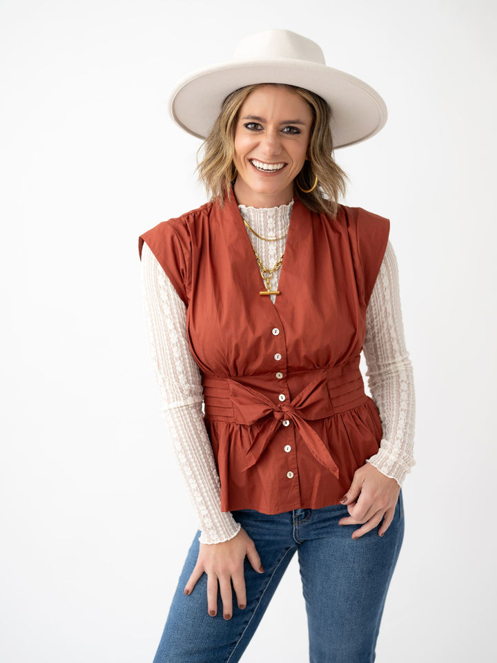 Tied & True Ruffle Top