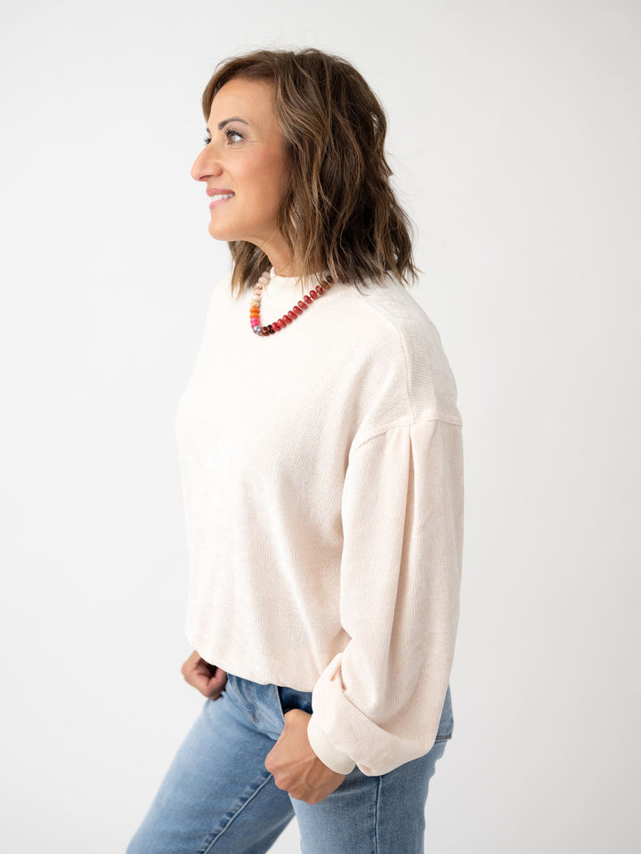 Relax in Velour Pullover Sweatshirt