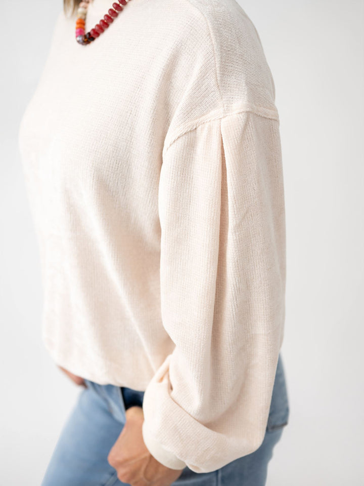 Relax in Velour Pullover Sweatshirt