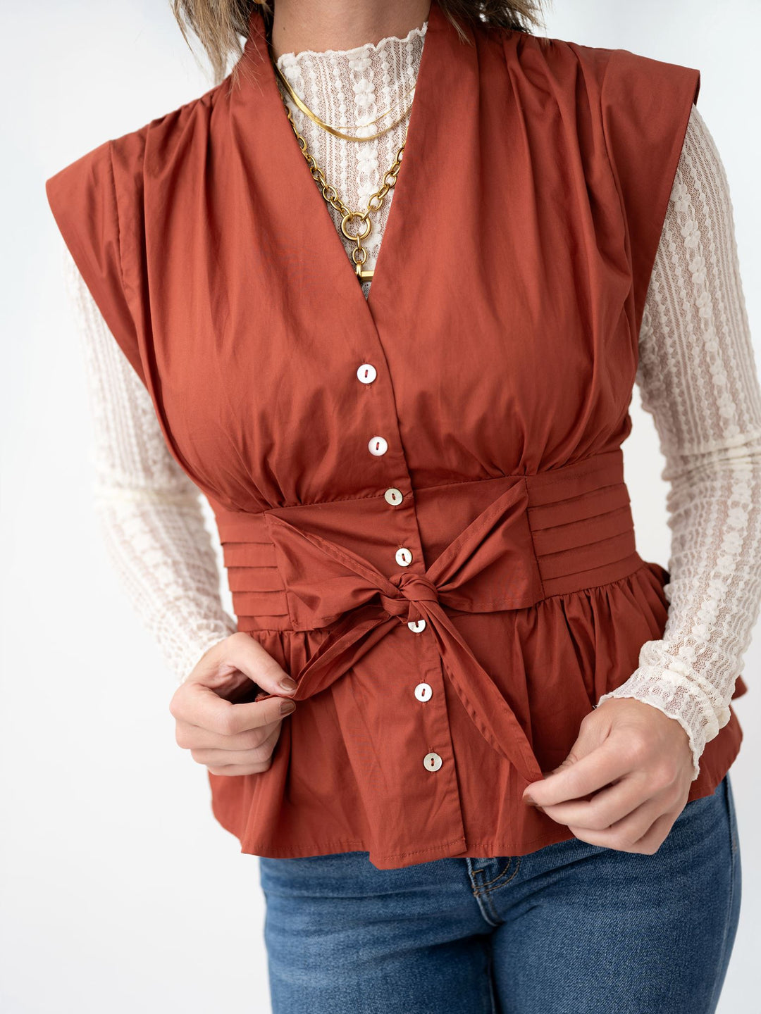 Tied & True Ruffle Top
