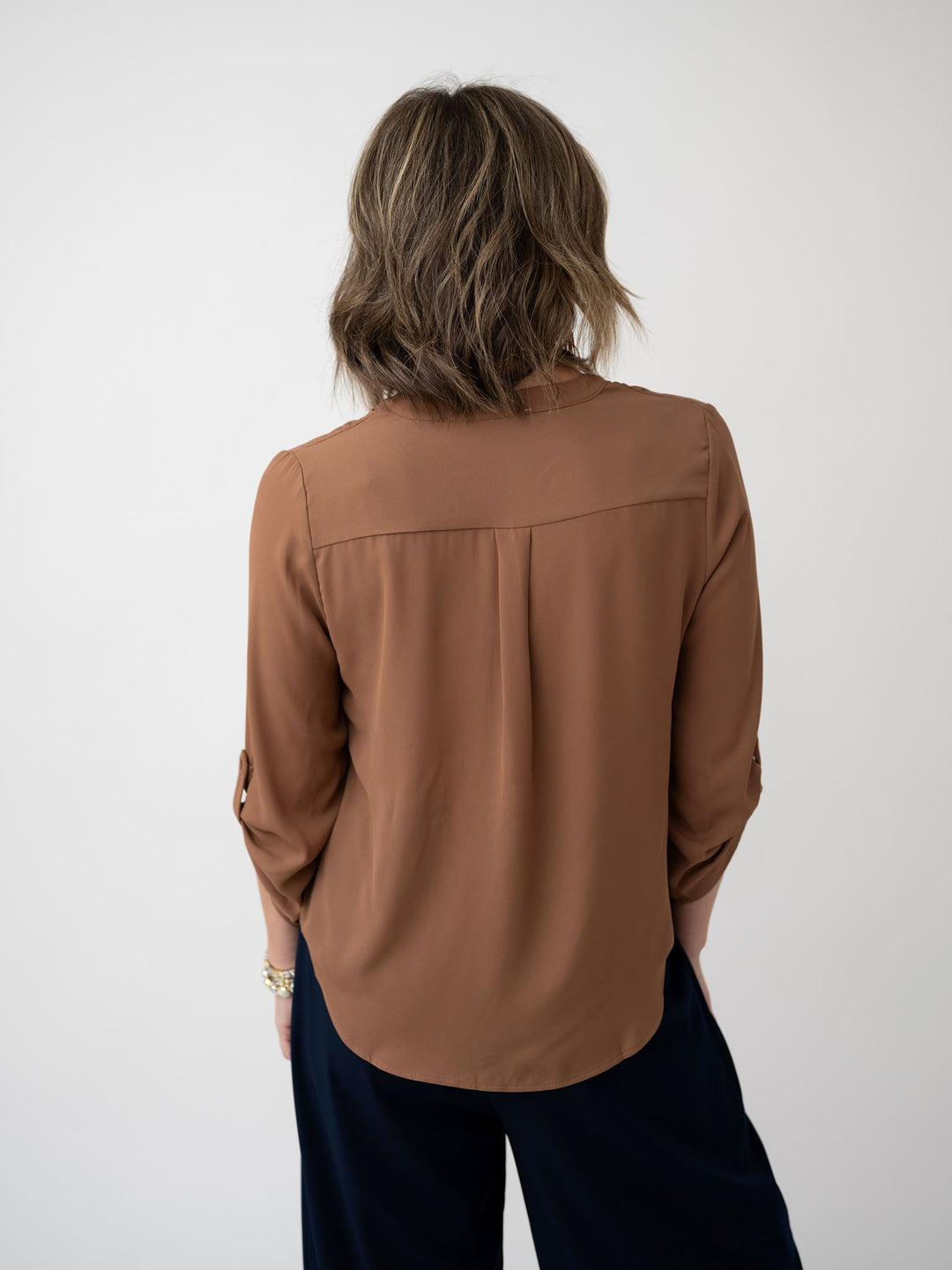 Layer Me Up Split Neck Blouse