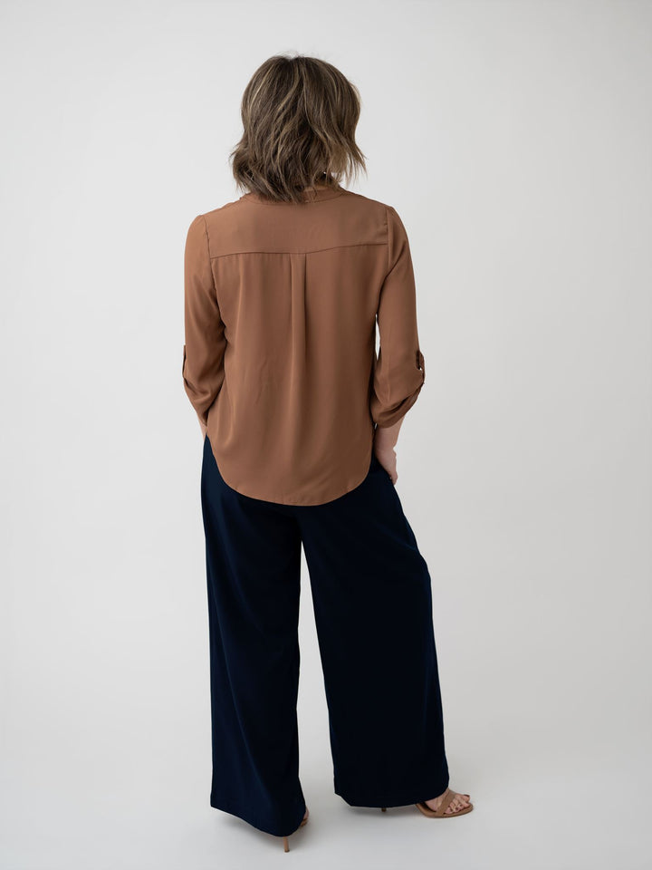 Layer Me Up Split Neck Blouse