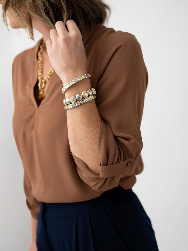 Layer Me Up Split Neck Blouse