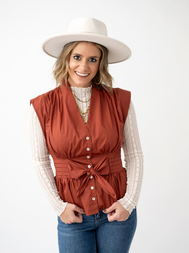 Tied & True Ruffle Top