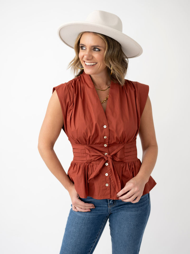Tied & True Ruffle Top