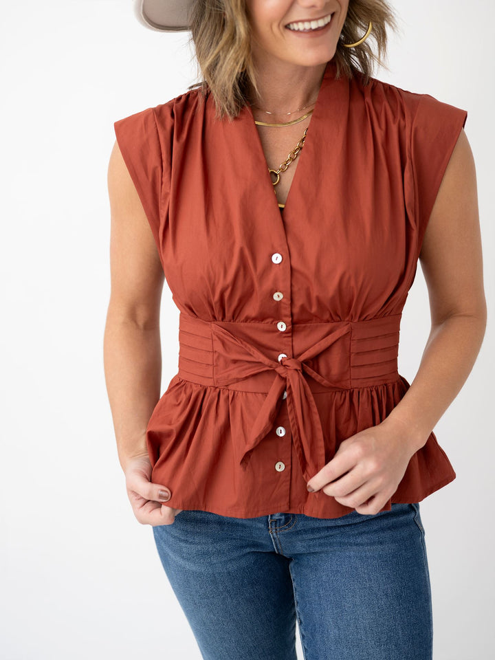Tied & True Ruffle Top