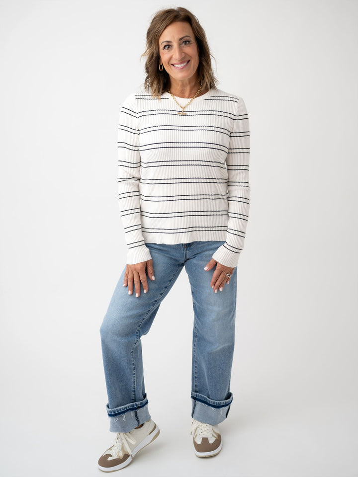 Stated in Stripes Sweater